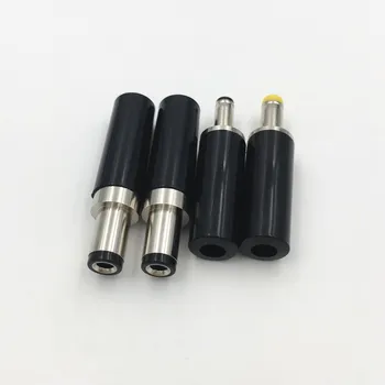 10vnt Žalvario 5.5 x 2.5 mm (5.5 x 2.1 mm / 4.0 x 1.7 mm / 3.5 x 1.35 mm DC Maitinimo Male Plug Lydmetalis Adapterio Lizdas Jack 