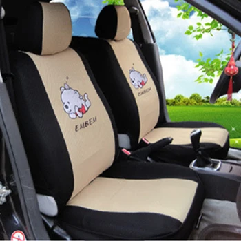 12pcs Cartoon Automobilių Sėdynės Padengti Universalus Sandwish Auto Sėdynės Raštas Kvėpuojantis Automobil Pagalvėlės, Interjero Aksesuarai Mergaitėms