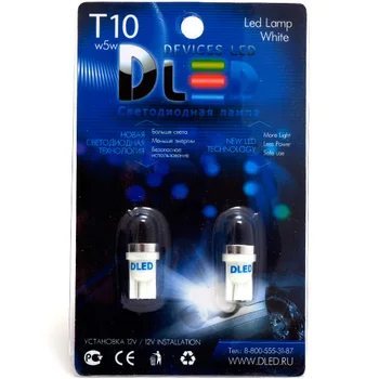 1pcs LED Automobilio Lemputė T10 - W5W - HP - 2W