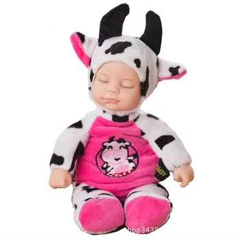 2020 Naujas 23CM Pliušinis Kimštiniai Žaislai, Kūdikių Lėlės Reborn Spalvinga Miego Lėlė Žaislas Vaikams Miegoti Vaikai Pliušinis lėlės Girl Žaislai Dovana