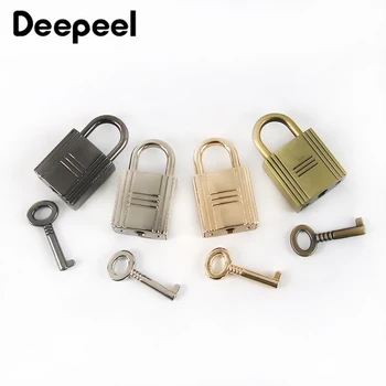 2Sets Deepeel 21*35mm Ruožtu Twist Lock Piniginės Rankinės, Bagažo Metalo Sagtimi Uždarymo Sagtys Maišelį Spynos Dalys Aparatūros Priedai