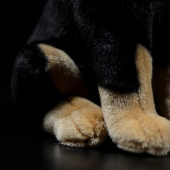 30cm Aukštos Realiame Gyvenime Doberman Pinscher Pliušiniai Žaislai Realus Sėdi Šuo Šuniukas Įdaryti Minkšti Žaislai Vaikams Augintiniai