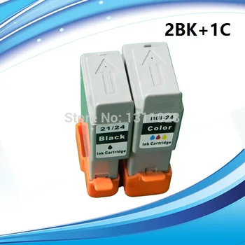 3pcs BCI-21/24 BCI-21 BCI-24 BCI 21 24 rašalo kasetė canon PIXMA iP1000/iP1500/iP2000/MP110/MP130/S200/S300/S330 spausdintuvą