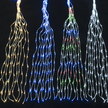 3x2 3x3 3x6m led užuolaidų pasakų string žibintai krioklys Kalėdų šviesos Vestuvių namų šaliai dekoro girliandą langą Varveklis žibintai