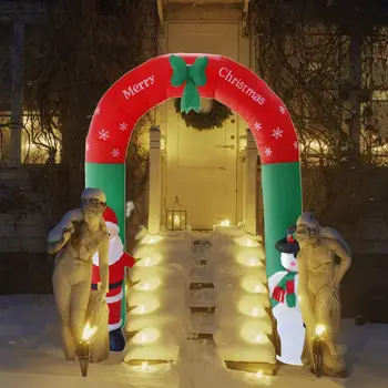 4Type Milžinišką Arch Santa Claus Sniego Pripučiami Sodo Kieme Arka, Kalėdų Papuošalai Kalėdų Naujųjų Metų Festivalis Šalių Rekvizitai Dekoras
