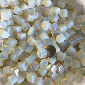 50g Aikštėje Gamtos Crystal White Opal Žvyro Roko Kvarcas, Žalias Akmuo, Mineralinis Pavyzdys Žuvų Bakas Graden Apdailos Energijos Akmuo
