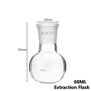 60ml Lab Stiklo soksleto ekstrahavimo Kondensatoriaus Rinkinys su 24/29 plokščiadugnę Kolbą 225MM 29/32 Vamzdis Lab Stiklo Rinkinys