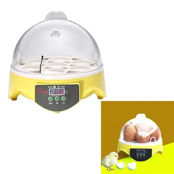 7 Kiaušiniai Inkubatoriaus Plastiko Skaitmeninis Vištienos Temperatūros Kontrolės Automatinis Inkubatorius Hatcher Inkubacijos Įrankiai, Reikmenys