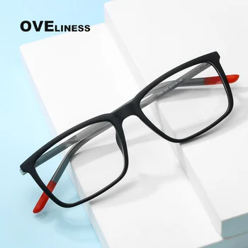Aikštėje Tr90 vyriški akinių rėmeliai, akių akinius rėmo vyrai moterys Optinis Ultralight Akiniai akiniai Trumparegystė Recepto akiniai