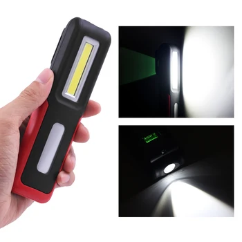 ANJOET Nešiojamų COB Darbą šviesos diodų (LED)+XPE Žibintuvėlį, Fakelą USB Įkrovimo Patogu Lempos Magnetinio Lanterna Kabančios Lempos Kablys