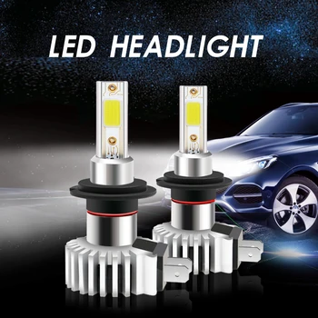 Aukštas šviesos H11 CANBUS Led Mini Automobilių Priešrūkinis žibintas LED H1 H4, H8, H9 9005 9006 H7 H3 100W 8000LM 6500K 12V Auto led lempos, priekinis žibintas