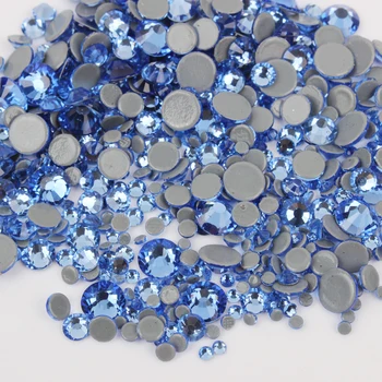 Aukštos kokybės Pataisų kalnų krištolas Crystal clear GR6-SS30 Sumaišykite dydžio Kristalai ir akmenys 1000pcs/daug drabužių 