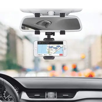 Automobilio galinio vaizdo Veidrodis Telefono Turėtojas Redmi 7 Pastaba Automobilių mobiliojo Telefono Laikiklis Laikiklis Stovi už Telefono 11 Pro Max Xr X 8 7 Plius GPS