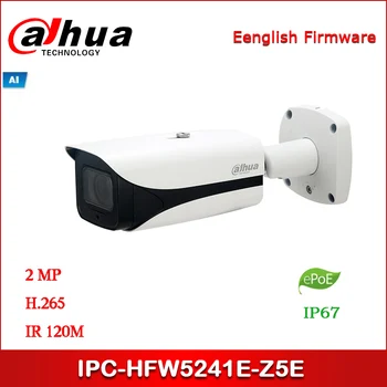 DAHUA IP vaizdo Kamera IPC-HFW5241E-Z5E 2MP, WDR IR Kulka AI Tinklo Kamera 7 mm -35 mm motorizuotas objektyvas su ePOE