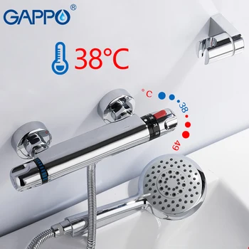 GAPPO Dušo Maišytuvai, termostatiniai vonios maišytuvas su termostatu prie sienos tvirtinamas dušo maišytuvas krioklys tapware dušo galva