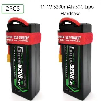GTFDR 2VNT Lipo Baterija 3S 11.1 V 5200mAh 6000mAh 6500mAh 8000mAh 50C 100C 80C 160C 110C 220C Hardcase 1/8 Automobilių, Sunkvežimių Valtis