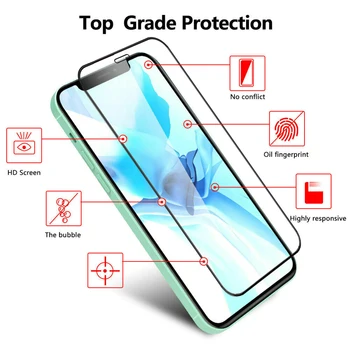 IPhone 12 Pro Max/12 Pro/12 Mini/12 Grūdintas Stiklas Screen Protector Fotoaparato Objektyvą Kino Explosionproof Fingerprintproof