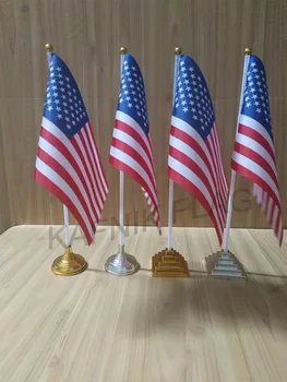 KAFNIK,postas stalas stalas vėliavos plastikinė bazė su 14*21cm bet nacionalinės vėliavos vidaus Apdaila