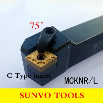 Kampas 75 M modelis CNC tekinimo įrankis polių MCKNR2020K12 AR MCKNL2020K12 Įrankiai MCKNR extermal Tekinimo Įrankių Laikiklį įdėkite CNMG