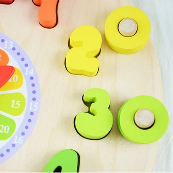 Kūdikių Montessori Žaislai, Mediniai Anksti Švietimo Žaislai Vaikams, Matematikos Žaislai, Skaitmeninis Laikrodis, Skaičiuoti Formos Atitikimo Ikimokyklinio Mokymo Priemonių