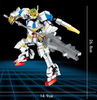 Kūrybos Gundam Anime Modelis Gundam Barbatos Plytos, Statyba Blokai Surinkti Duomenys Rinkti Žaislus Vaikams Dovanų