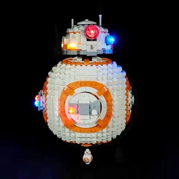 Led Šviesos Rinkinys, Suderinamas su lego 75187 star wars bb8 Robotas starfighter Blokai 05128 Žaislai Dovana (tik šviesos+Baterijos langelį)
