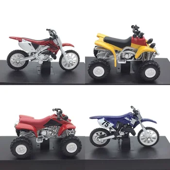 Lieti Diecast Motociklo Modelis Vaikams, Žaislai, Dovanos Rinkimo Ekranas Suvenyrų Motokroso dviratė Keturių ratų Motociklu