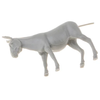 MagiDeal 1/35 Dioramas Priedai Dervos Donkey Statulėlės Modelis - Derva Scena