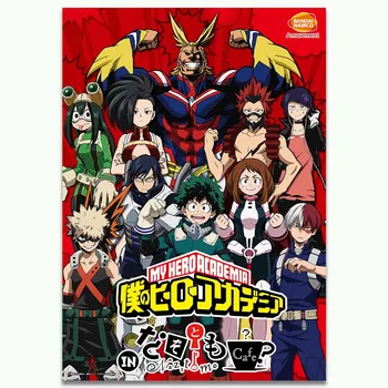 Mano Herojus Akademinės Bendruomenės Japonų Anime Art Silk Boku No Herojus Akademinės Bendruomenės Plakato Spauda Animacinių Filmų Dekoratyvinis Dažymas Namų Puošybai