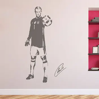 Manuel Neuer Vartininkas Futbolo Žaidėjas Decal Siena Lipdukas Lipdukas Dekoras 8396