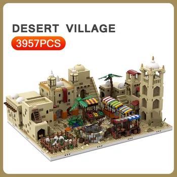 Miestas Modulinė Architektūra, Statyba Blokai Dykumos Kaimelio Modelis tinka Star Nustatyti Karai Mos Eisley Cantina Plytų Žaislai Vaikams Dovanų