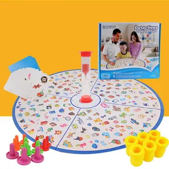 Montessori Įspūdį Vaikams Detektyvai Ieško Diagramos stalo Žaidimas Plastikinių Dėlionės Smegenų Mokymo Švietimo Žaidimas Vaikams