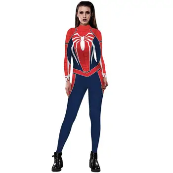 Moteris, Superhero Nuodai PS4 Voras Toli Nuo Namų Jumpsuit Cosplay Kostiumų Bodysuit Zentai Kostiumas Helovinas