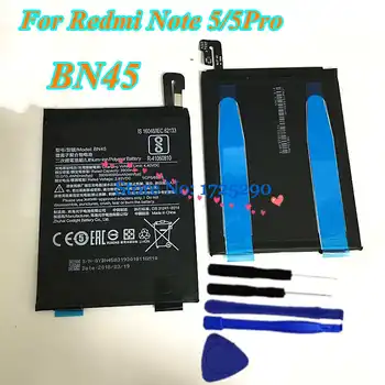 Naujas BN45 BN31 BN35 Baterija originalus, su klijais lipdukas, Skirtas Xiaomi Redmi 5 Pastaba 5A Redmi 5 + įrankiai