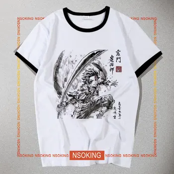Naujas Demon Slayer Kimetsu nr. Yaiba Tanjiro Kamado Tanjirou T-shirt cosplay Kamado Nezuko marškinėliai Mados Vyrai Moterys Tees