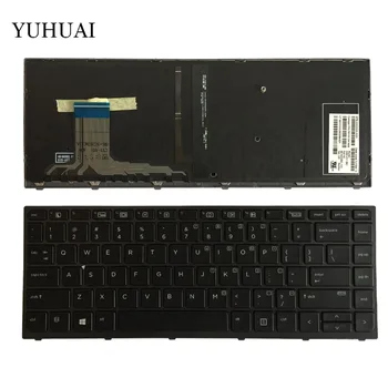Naujas JAV Nešiojamojo kompiuterio klaviatūra HP ZBook Studija G3 Su Apšvietimu & Frame NSK-CY1BC PK131C41A00 anglų klaviatūra