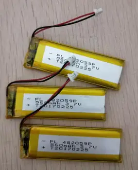 Nemokamas pristatymas 3pcs/daug), 3,7 v 502060 482059 560mah polimeras ličio-jonų baterija lipo akumuliatorius