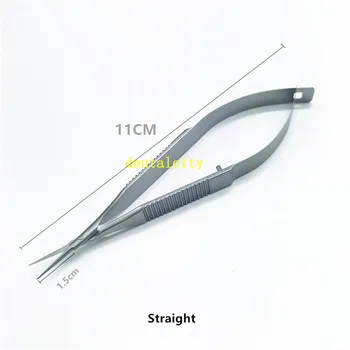 Oftalmologijos mikrochirurginių Kapsulė membrana žirklės Micro žirklės Titanium/Nerūdijančio Plieno