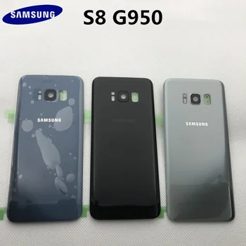 Originalus Samsung Galaxy s8 krašto G950 G950F Pilnas Korpusas Baterijos Dangtelis Galinio Stiklo+priekiniai Touch stiklas, atsarginės Dalys, įrankiai