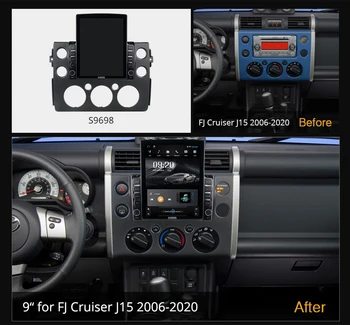 Ownice Android 10.0 Automobilio Radijo Toyota FJ Cruiser J15 2006 - 2020 GPS 2 Din Auto Garso Sistema Stereo Grotuvas 4G LTE Tesla Stilius