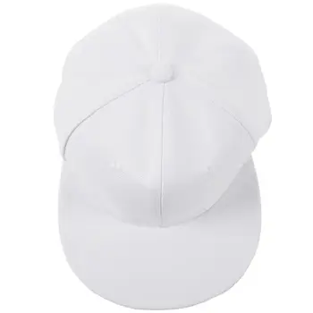 Paprastas Naujo įrašo Hip-Hop Beisbolo kepuraitę Berniukas Reguliuojamas Hat, White