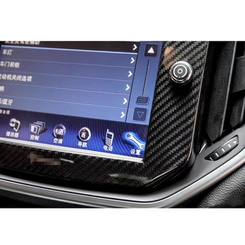 Pcmos Nekilnojamojo Anglies Pluošto GPS Navigacijos Skydelio Dangtelį Apdaila Už Maserati Ghibli-2017 Auto Interjero Lipdukai, Juostelės Dalys Naujos