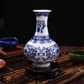 Senovinių Namų Dekoro Keraminės Vazos Antikvarinis Mėlynos Ir Baltos Spalvos Porceliano C Modelis