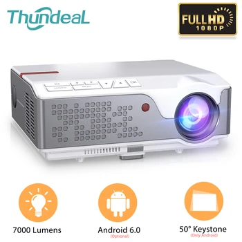 ThundeaL TD96 TD96W Full HD 1920x1080P Projektorius 7000 Liumenų Kino LED Proyector 