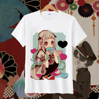 Tualeto-privalo Jibaku Shounen Hanako Kun T-shirt Anime Nene Yashiro Marškinėliai Moterims marškinėlius cosplay trumpomis rankovėmis Viršūnes Vyrų Tees