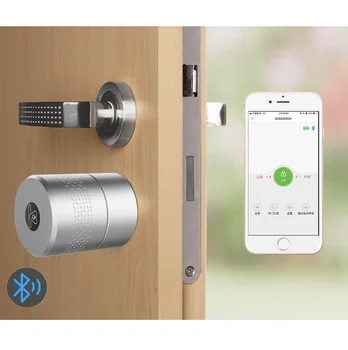 Tuya Belaidžio Smart Lock pirštų Atspaudų Nerūdijančio Plieno Lockbody Cilindrų Smartlife APP Lock cilindras Užraktas Atnaujinti Smart Home