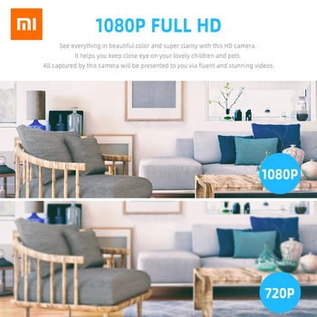 Xiaomi Mijia Mi 1080P IP išmanųjį Fotoaparatą Apsaugoti Home Security 360 Kampu Belaidžio WiFi Naktinio Matymo Vaizdo Kamera, vaizdo Kameros
