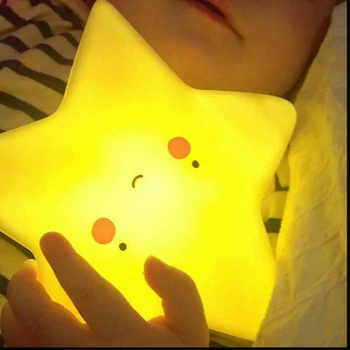 Šilta šviesa Moon star sun LED Kūdikis naktį Žibintai lempa Vaikams, dovanos, žaislai miega kambaryje naujovė apšvietimo naujas