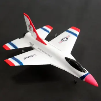 1 VNT Skristi lokys FX-823 2.4 Ghz 2CH F16 Thunderbirds ELP RC Gliderr Lėktuvo RTF Mode 2 Plokštumoje Modelis Žaislai