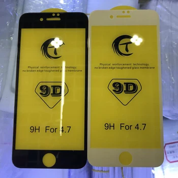 10vnt 9D Pilnas draudimas, Lenktas Grūdintas Stiklas iPhone 12 Mini Pro 11 Max XS XR X 8 7 6 6S Plus SE Screen Protector Plėvele, Su dėžute